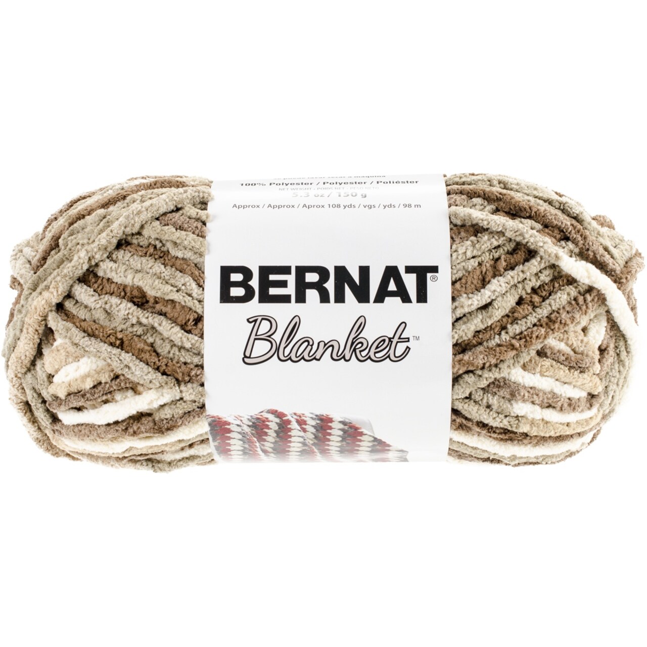 Bernat Blanket Sonoma Yarn 3 Pack of 150g 5.3oz Polyester 6 Super Bulky 108 Yards Knitting Crochet